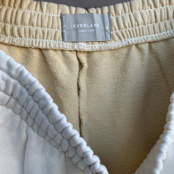 Everlane Women's Size Medium Creamy Yellow Jogger Sweatpants Pants. - Picture 10 of 12
